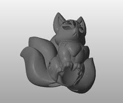 Recessed in less than one inch (19mm) the minus . Chibi Kitsune Fox Led Light Holder Model For 3d Printing Home Goods