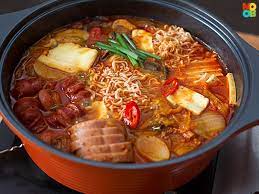 Korean Army Base Stew Budae Jjigae Asian Recipes Recipes Food
