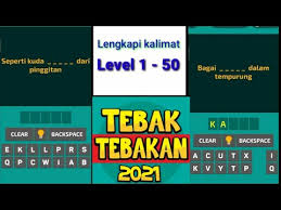 Dari atas sampai bawah rasanya sama? Jawaban Tebak Tebakan 2021 Lengkapi Kalimat Level 1 50 Youtube