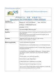 Il peut par la suite évoluer vers un poste de secrétaire administratif de classe supérieur et vers un poste de secrétaire de classe exceptionnelle. Fiche De Fonction Secretaire