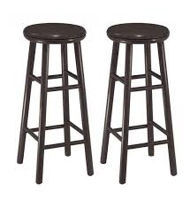 30 Inch Wooden Swivel Bar Stools Espresso