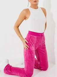 Juicy couture jc summer velour hoodie tracksuit regal. Del Ray Classic Velour Pant Raspberry Nelly Com