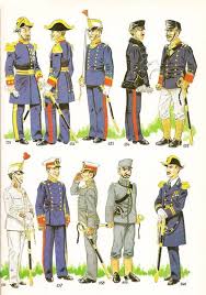 Fig Nº 131 Coronel De Infanteria En Uniforme De Gala Fuera De Formacion 1909 31 Fig Nº 132 Capitan En Uniforme De Infanteria Infanteria De Marina Marina
