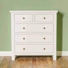 Cabinets characterised by the arrangement of drawers (a …47 b 67/02 takes precedence; Cornish White 2 Over 3 Chest Of Drawers Solid Wood Roseland Furniture
