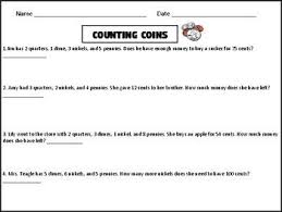 This Resource Included 4 Word Problems For Counting Coins This Is Good For 1st 2nd And 3rd Graders It Requires Them To C Counting Coins Word Problems Coins