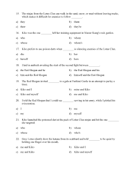 Choosing The Correct Pronoun Test With Ninjas Reading Level 3 Preview These are used to replace nouns in sentences. choosing the correct pronoun test with