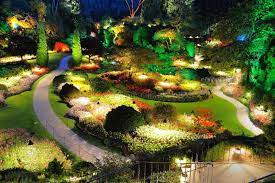 Garden Summer Night Summer Beautiful Sunken Garden Night Scene At The Historic Sponsored Beautiful Sunken Garden Small Backyard Gardens Butchart Gardens