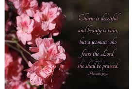 Charm Is Deceitful And Beauty Is Vain Proverbs 31 Verse 30 Pink A Aftcra