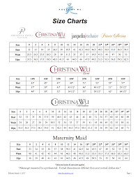 Size Chart 1 House Of Wu