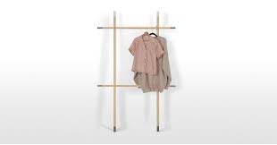 Jo Kleiderstander Buche Und Grau Made Com Tringle Vetement Portant Vetement Gris