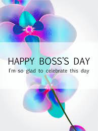 As every year it is celebrated on. Boss S Day Elegant Purple Flower Card Birthday Greeting Cards By Davia