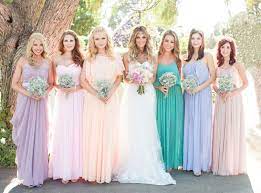 Mismatched Bridesmaids Pastel Bridesmaid Dresses Pastel Bridesmaids Mismatched Bridesmaid Dresses