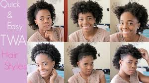 Women can cut their hair. How To Style A Short Natural 4c Hair 5 Twa Hair Styles Youtube