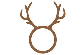 Download Deer Monogram Frame Svg Cut File By Creative Fabrica Crafts Creative Fabrica