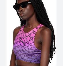 NWOT Off-White Monogram Sports Bra in Fuchsia Black Size XS Brand new  without