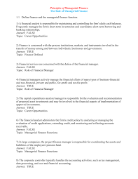 Financial manager job description template to hire quality candidates for your finance department. Ch 1 Tb