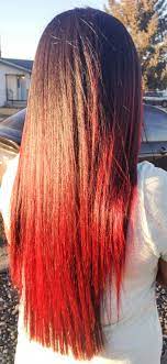 Once she did, it looked amazing, but it faded quickly. Red Hair Red Hair Tips Brown Hair Red Tips Dyed Red Hair