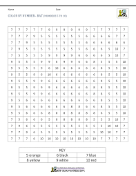 Halloween spider web kindergarden coloring page. Halloween Color By Number