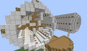 This ironclad airship (which stays in the air because minecraft physics) is as intricate as it is steampunk. Steampunk Airship Blueprints For Minecraft Houses Castles Towers And More Grabcraft