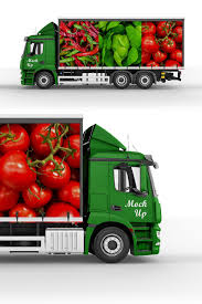 Truck Mockup 2 Car Wrap Design Business Card Layout Design Creative Packaging Design