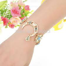 jnew arrival boutique fashion enamel bangle for women star moon opal personalized charm bracelets enamel bangle personalized charms fashion boutique