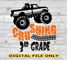 3rd Grade Svg Third Grade Svg Boy Crushing 3rd Grade Svg 3rd Etsy Cricut Svg Files For Cricut Silhouette Machine