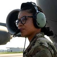 U.S. Air Force Airman First Class Kyra Blades a loadmaster