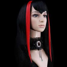 Getting red hair when you have dark hair is really difficult, and when i'd decide to get black or purple streaks in my hair, i'd occasionally have to do that. Red Clip In Hair Extensions By Fantasmagoria The Dark Store