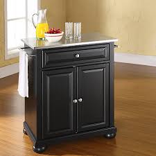 If an island table will also include a. Crosley Alexandria Stainless Steel Top Rustic Bistro Table Portable Kitchen Island And Cart Kf30022abk At Tractor Supply Co