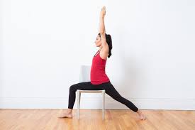 10 Yoga Poses You Can Do In A Chair Chair Pose Yoga Chair Yoga Senior Fitness