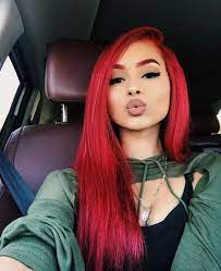Red Brazilian Remy Human Hair Wig Straight Wigs 99j With Baby Hair Wigs For Women Red Hair Color Hair Styles Remy Human Hair Wigs