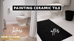 Most ceramic tiles can be painted, as long as it's not frequently subjected to water or heavy wear. How To Paint Your Ceramic Tile Floor Ep 1 How To Home The Series Youtube