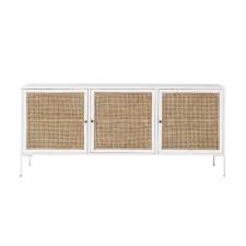 Https Medias Maisonsdumonde Com Image Upload Q Auto F Auto W 1000 Img Credenza A 3 Ante In Acacia Bianco E Bambu In 2020 Sideboard Acacia Wood Acacia Wood Sideboard