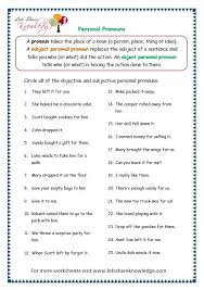 Page 7 Personal Pronouns Worksheet Personal Pronouns Worksheets Personal Pronouns Pronoun Worksheets