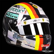 Sebastian vettel ist ein deutscher automobilrennfahrer. Sebastian Vettel 5 On Twitter Sebastian Vettel S 2018 Singaporegp Helmet Design Jmd Helmets Vettelhelmets Seb5