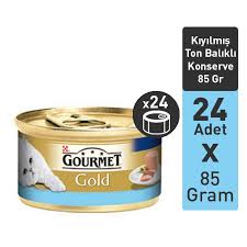 Purina Gourmet Gold Kiyilmis Ton Balikli Konserve Kedi Mamasi 85 Gr X 24 Adet