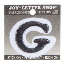 Looking for wearable art projects? Black Letter Iron On Applique G 1 1 2 Hobby Lobby 21024