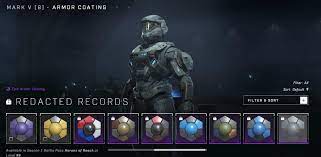 Noble Six is back in infinite with the Redacted Records armor coating and  the MIA visor : r/halo