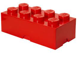 Lego 8 Stud Red Storage Brick Lego Storage Lego Storage Brick Kids Lego Storage
