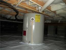 Maybe you would like to learn more about one of these? Crawl Space Repair Cleanspace And Sanidry Dehumidifier Installed In Union Mills Nc Basement With Standing Water Cleanspace Around Water Heater