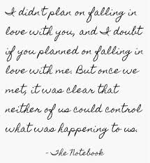 I Didn T Plan On Falling In Love With You Valentines Day Love Quotes Love Quotes For Him Romantic Nicholas Sparks Quotes