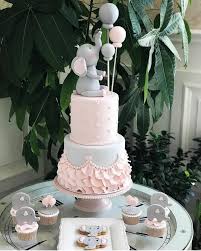 Pin By Aylin Kurt On Baby Shower Cakes Girl Elephant Baby Shower Cake Girl Shower Cake Baby Shower Cakes Girl
