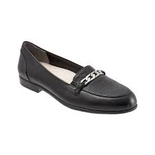 Womens Trotters Anastasia Flat Size 95 W Black Nappa