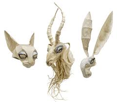 Today's project is a set of paper mache animal heads with a woodland theme. Three Papier Mache Large Animal Masks