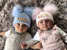 Boys Double Pom Pom Knitted Baby Hat By Broughton Co Notonthehighstreet Com