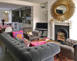 Chesterfield grey velvet tufted sofa, 79. Pin By Tracy Neighbors On Themoonlitnest For The Home Grey Sofa Living Room Home Living Room Grey