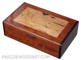 Handcrafted Wood Keepsake Box Decorative Wood Box Bubinga Spalted Maple Bois De Rose Decorative Wooden Boxes Wood Jewelry Box Wood Keepsake Box