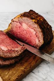 The best friend you can have when roasting a nice cut of beef is a reliable meat thermometer: Best No Fail Prime Rib Garlic Herb Crust Downshiftology