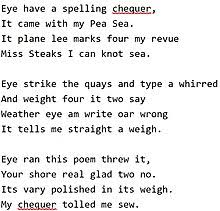 Like if i spelled a word incorrect here, it would underline it. Spell Checker Wikipedia