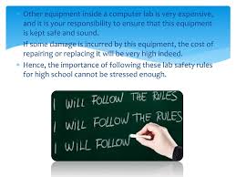 For this to be ensured, we have follow and adhere to a set of computer laboratory. Ppt Safety Rules In The Computer Lab Powerpoint Presentation Free Download Id 5639953